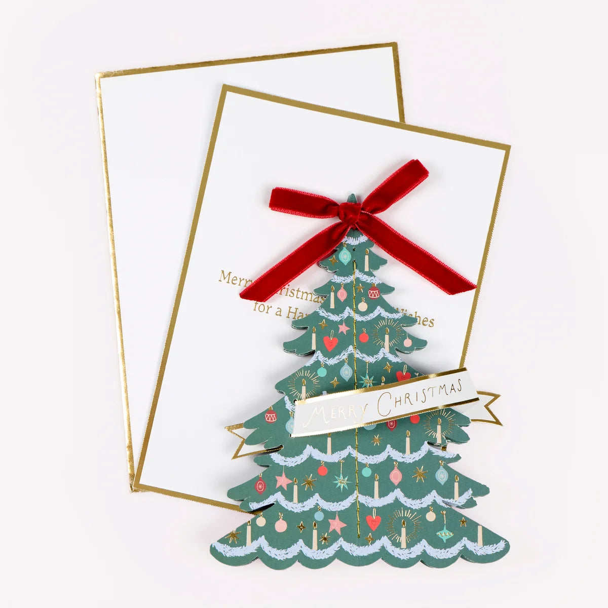 Tarjeta de Felicitación Arbol de Navidad 3D