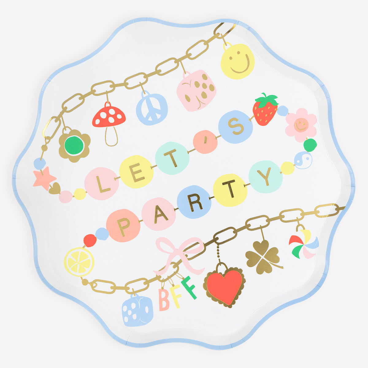 Platos charm party grandes- pack 8 uds.