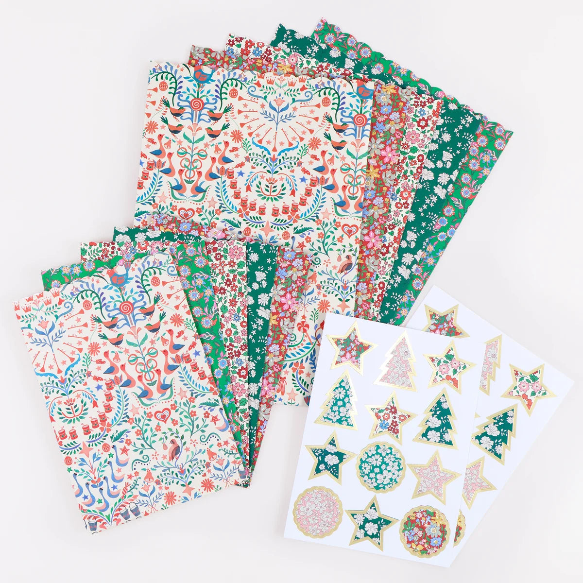 Bolsas de regalo pequeñas con etiquetas Liberty- pack 10 uds.
