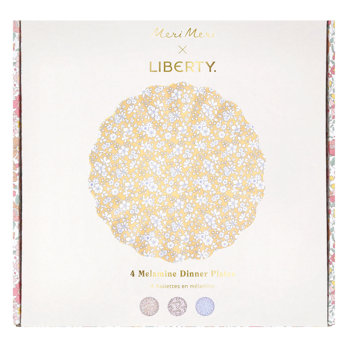 Platos reutilizables Liberty – Pack 4 uds.