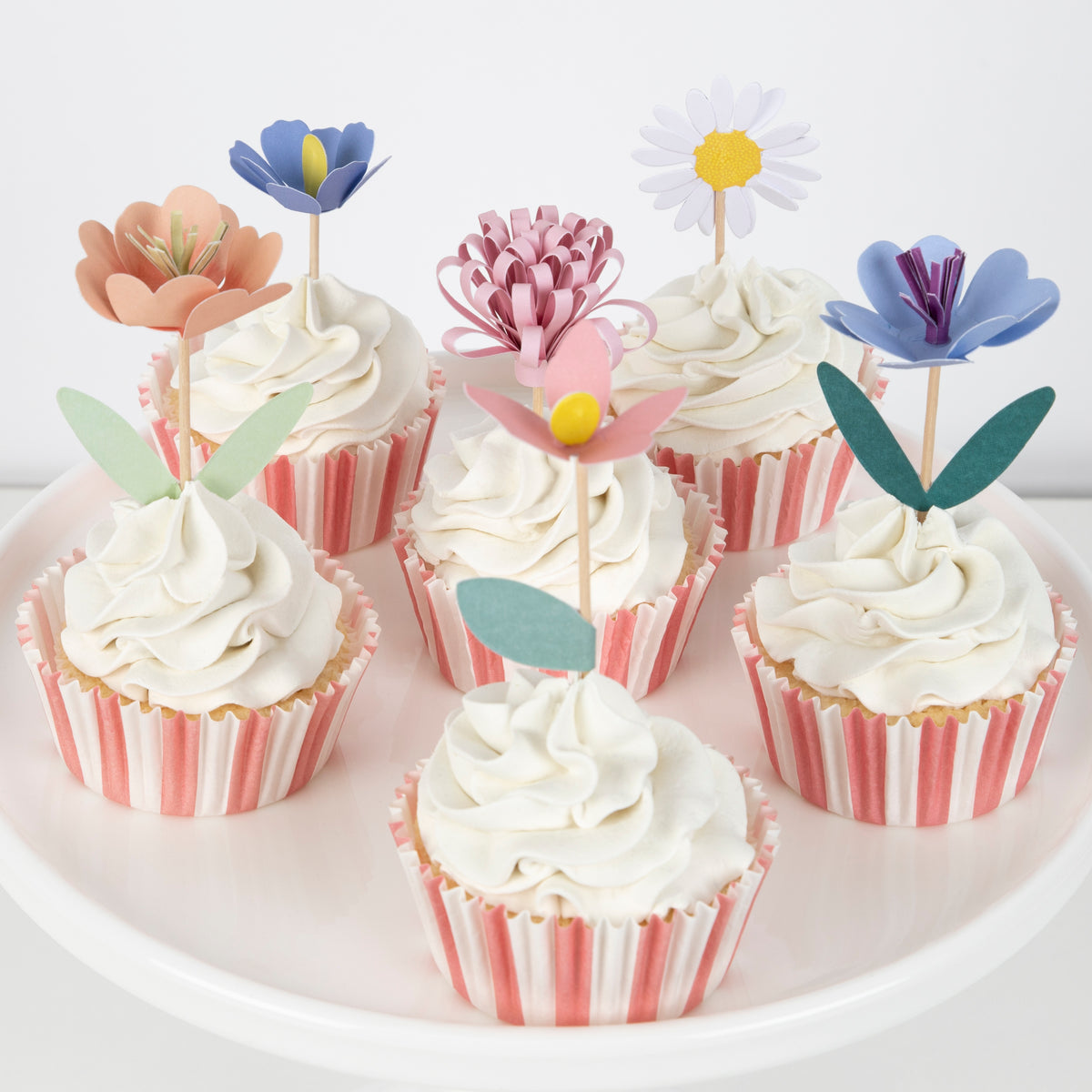Set de cupcakes flores – Pack 12 uds.