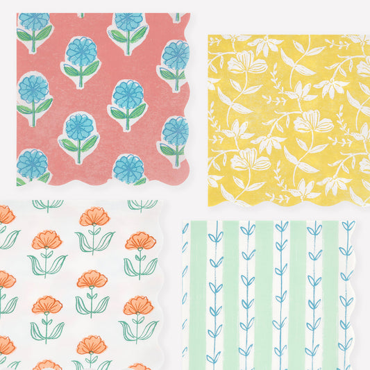 Servilletas Estampadas Flora Grandes – Pack 16 uds
