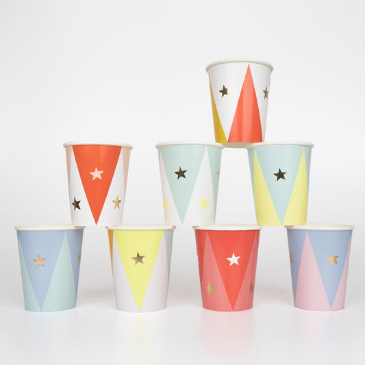 Vasos circo- pack 8 uds.