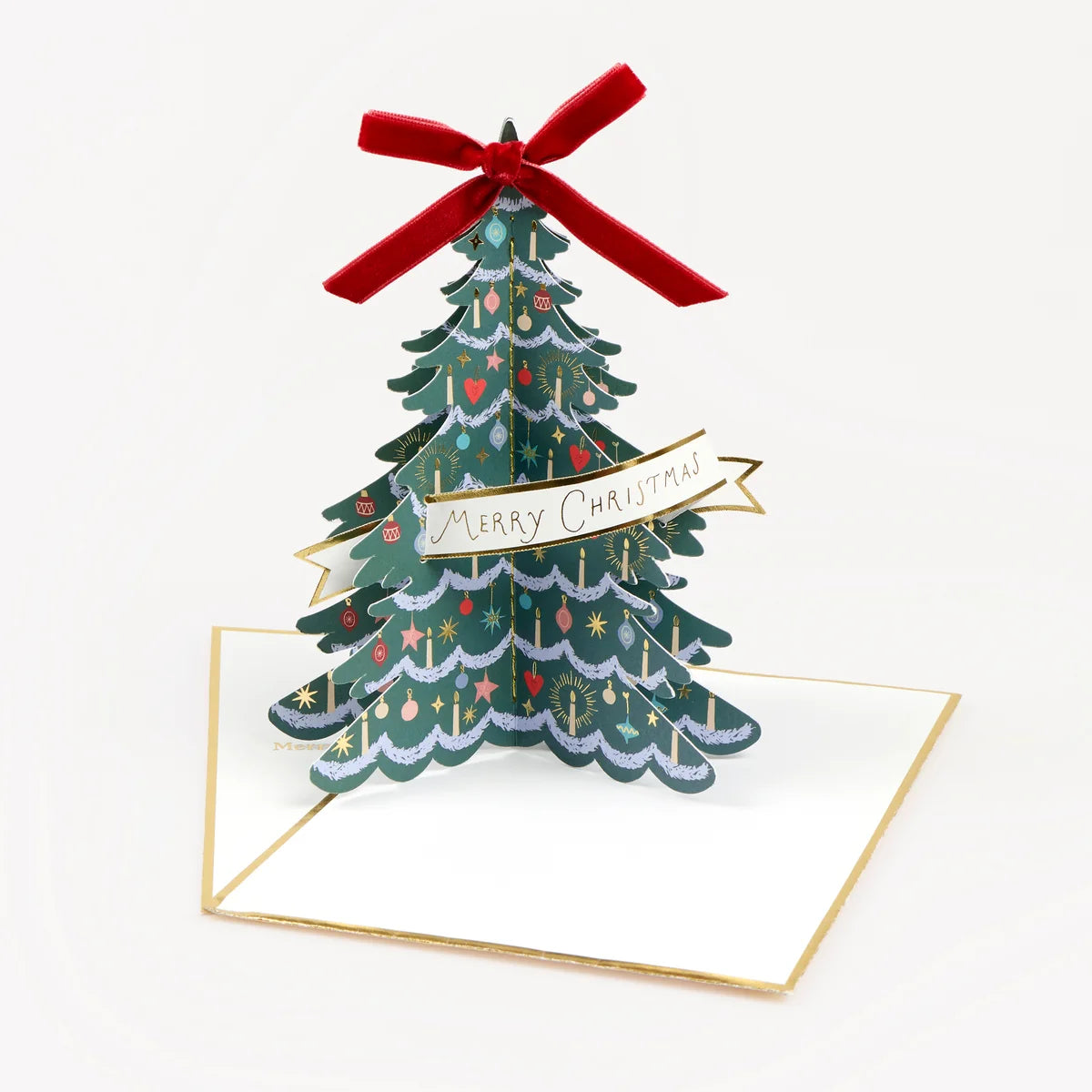 Tarjeta de Felicitación Arbol de Navidad 3D