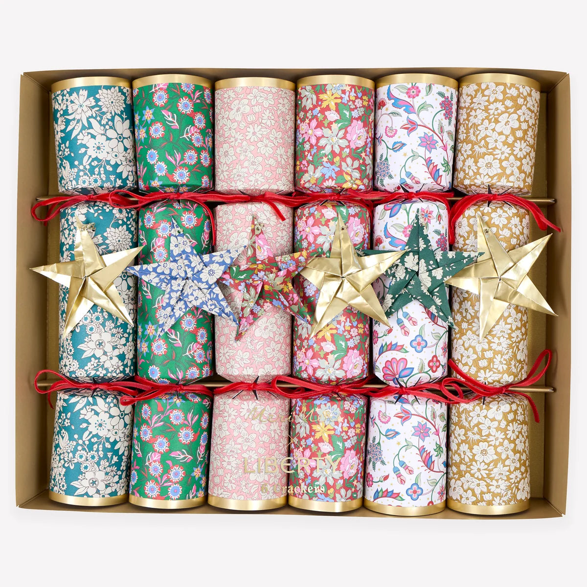Crackers Liberty estrella origami- pack 6 uds.