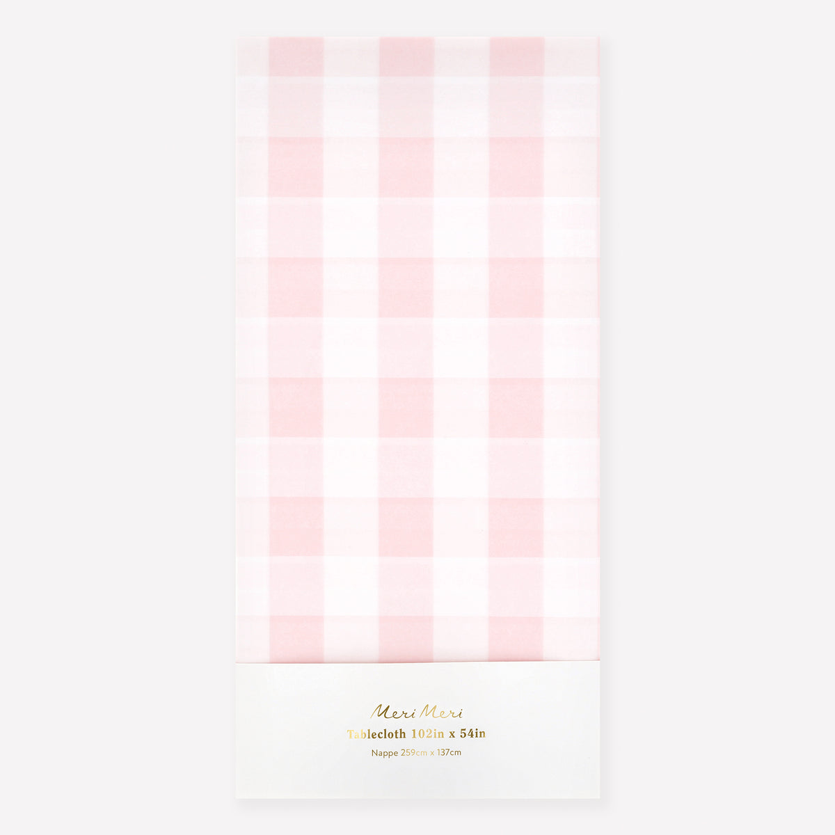 Mantel desechable vichy rosa