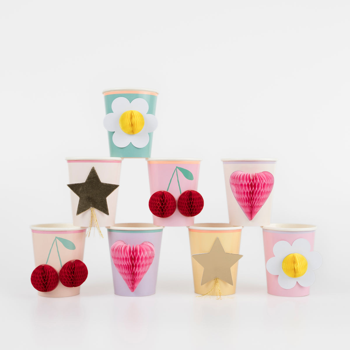 Vasos iconos divertidos- pack 8 uds.