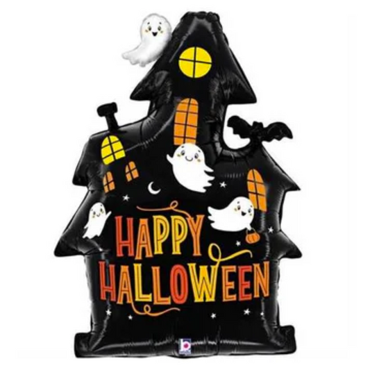 Globo foil casa embrujada - Happy Halloween-