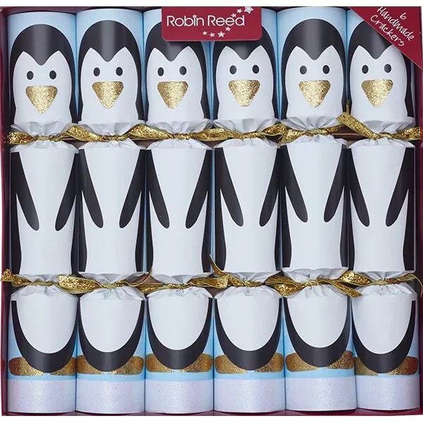 Christmas crackers pingüinos - pack 6 uds.