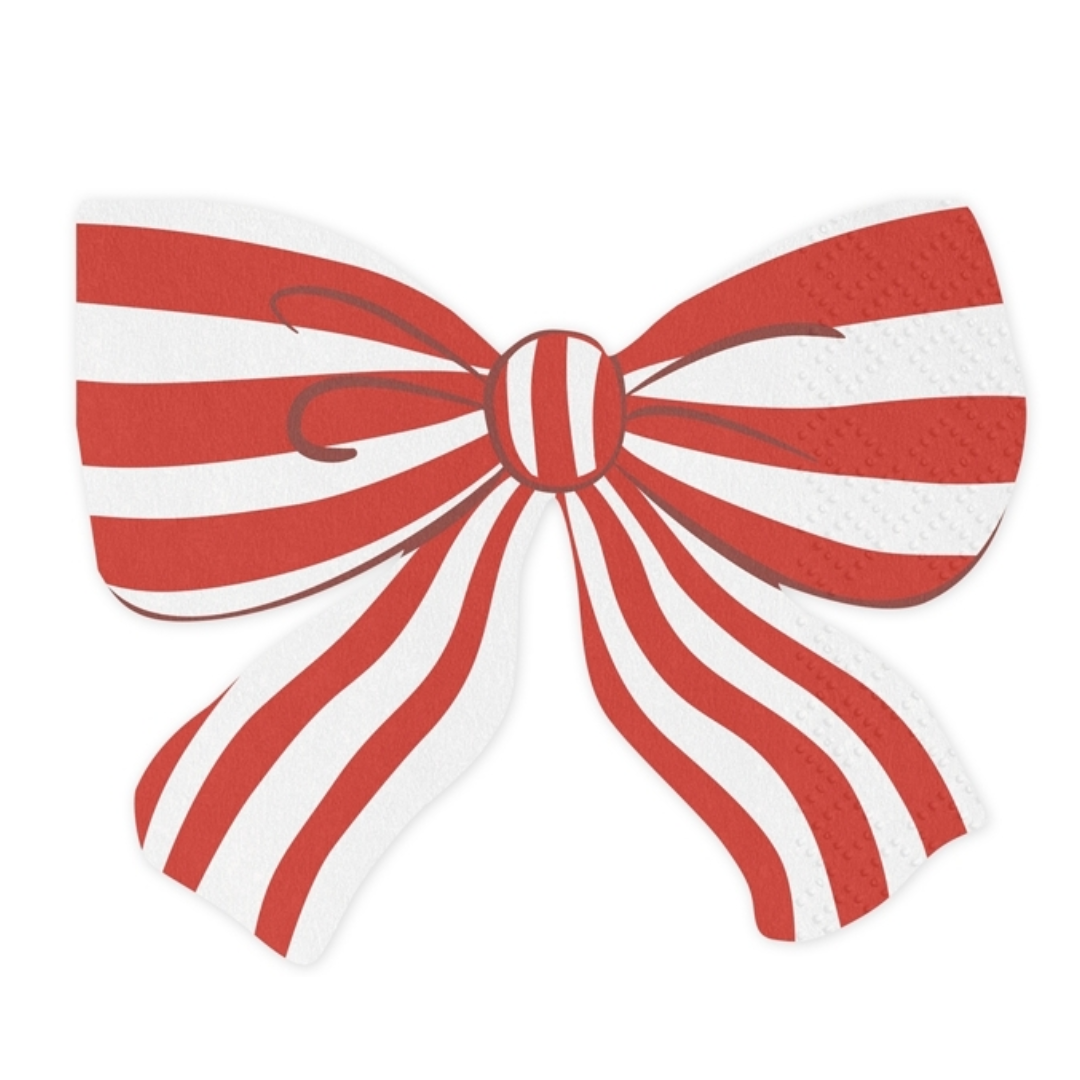 Servilletas lazo de rayas- pack 12 uds.