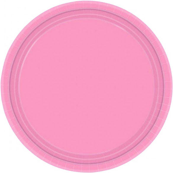 Platos lisos rosa 18 cm, Pack 8 u.