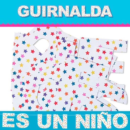 Guirnalda Es un niño de cartón