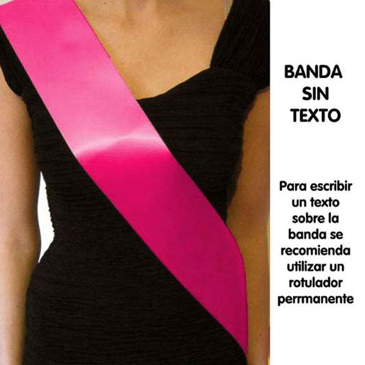 Banda sin texto lisa fucsia