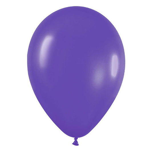 Globos de látex Morados lisos 30 cm. Pack 12 u.