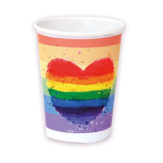 Vasos Arco Iris 266 ml, Pack 8 u.