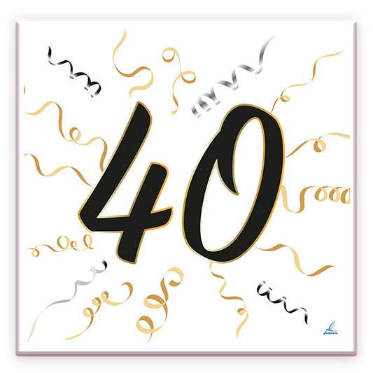 Servilletas número 40, 33 x 33 cm, Pack 20 u.