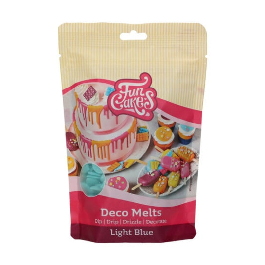 Deco Melts Azul pastel FunCakes, 250 gr.