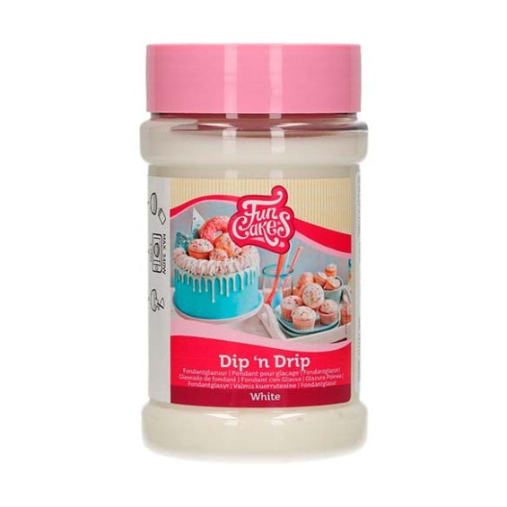 Glaseado para decorar Blanco Funcakes, bote 375 gr