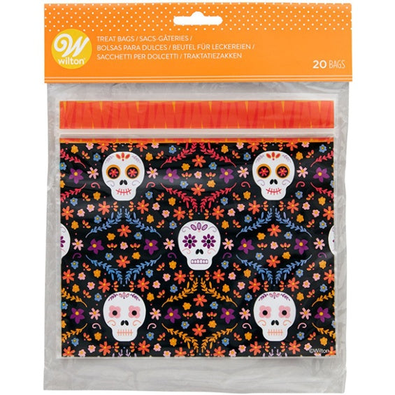 Bolsas golosinas Halloween Día de los Muertos, Pack 20 u.