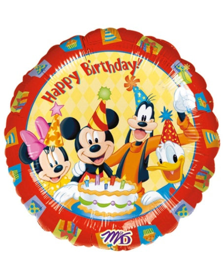 Globo Happy Birthday Mickey Mouse y sus Amigos