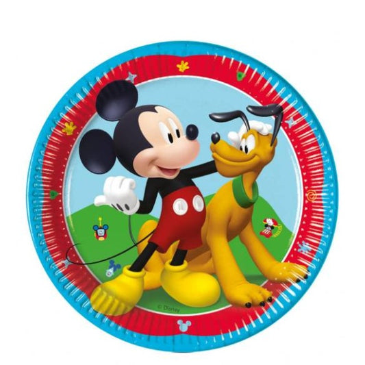 Platos Mickey Mouse 20 cm, Pack 8 u.