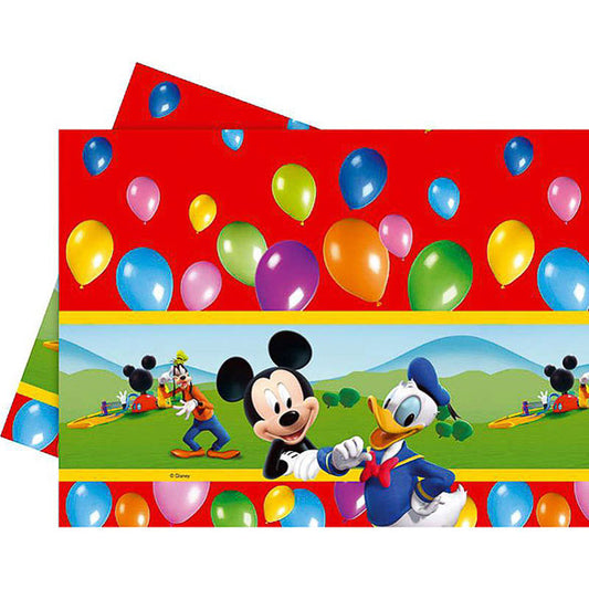 Mantel Mickey Mouse 180 x 120 cm plástico, Pack 1 u.