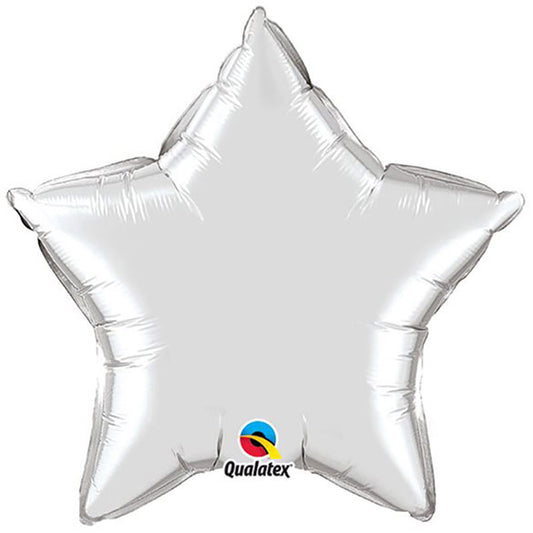 Globo Estrella Plata, 51 cm.