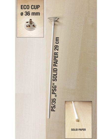 Pack 10 varillas porta globos blancas