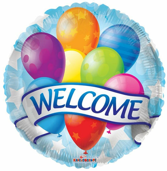 Globo Welcome decorado con globos