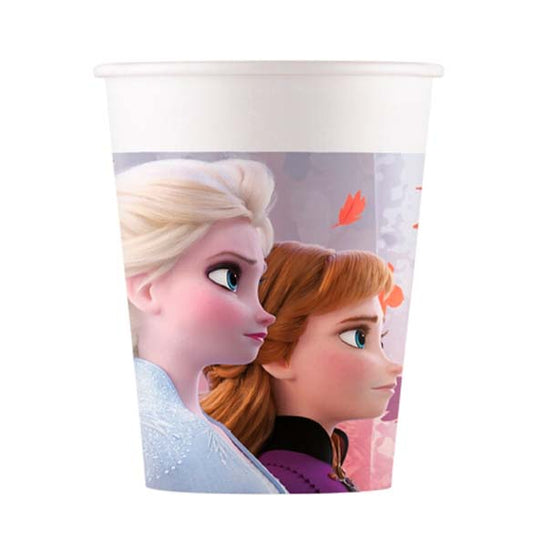 Vasos Frozen II Plastic Free 200 ml, Pack 8 u.