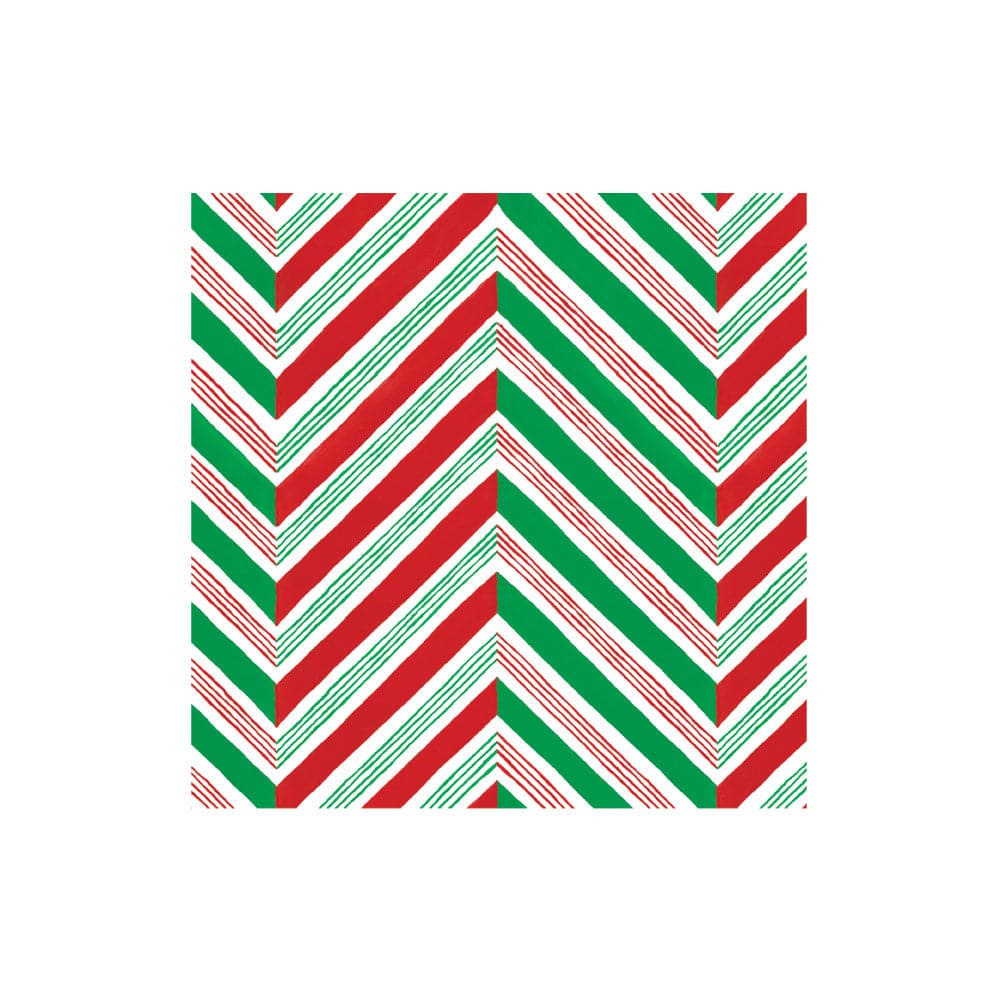 Servilleta zig zag colores Navidad pequeña- pack 20 uds.
