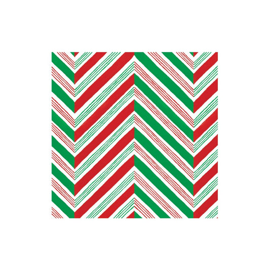 Servilleta zig zag colores Navidad pequeña- pack 20 uds.