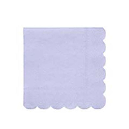 Servilletas color Celeste pastel Eco 25 x 25 cm, Pack 20 u.