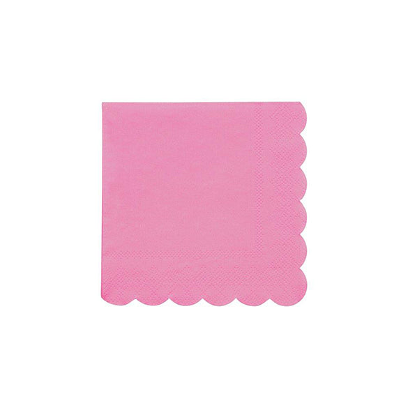 Servilletas color Rosa fuerte Eco 25 x 25 cm, Pack 20 u.