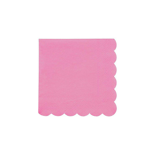 Servilletas color Rosa fuerte Eco 25 x 25 cm, Pack 20 u.