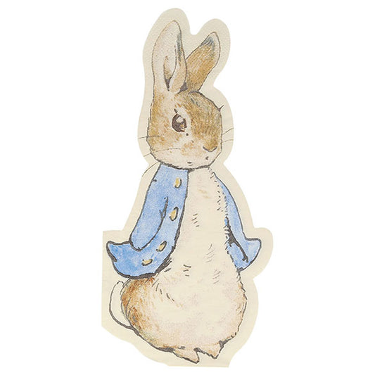Servilletas Silueta Peter Rabbit, 10  x 20 cm, Pack 20 u.
