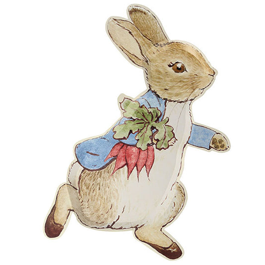 Platos silueta Peter Rabbit 30 x 18 cm, Pack 12 u.