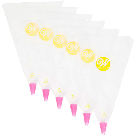Mangas Pasteleras Desechables con Boquillas ##1M Wilton, Pack 6 u.