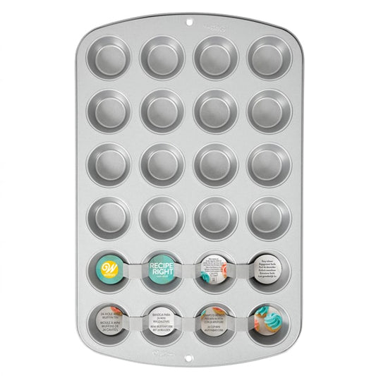 Molde aluminio Mini Muffins, 24 cavidades, Witon