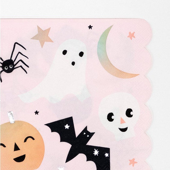 Servilletas Halloween Icon pastel, 33 x 33 cm, Pack 16 u.