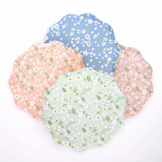 Platos floral Ditsy 19 cm, Pack 12 u.