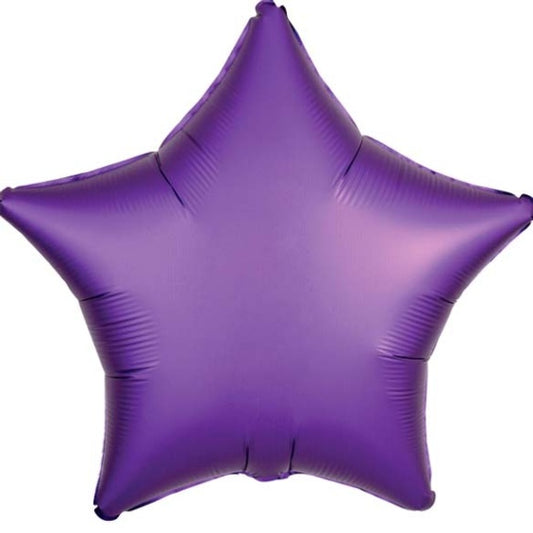 Globo Estrella Morado Satín