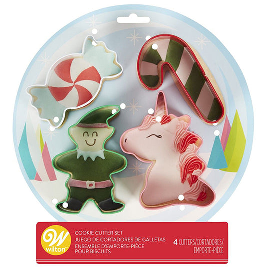 Cortadores de galletas Navidad Wilton, Set 4 u.