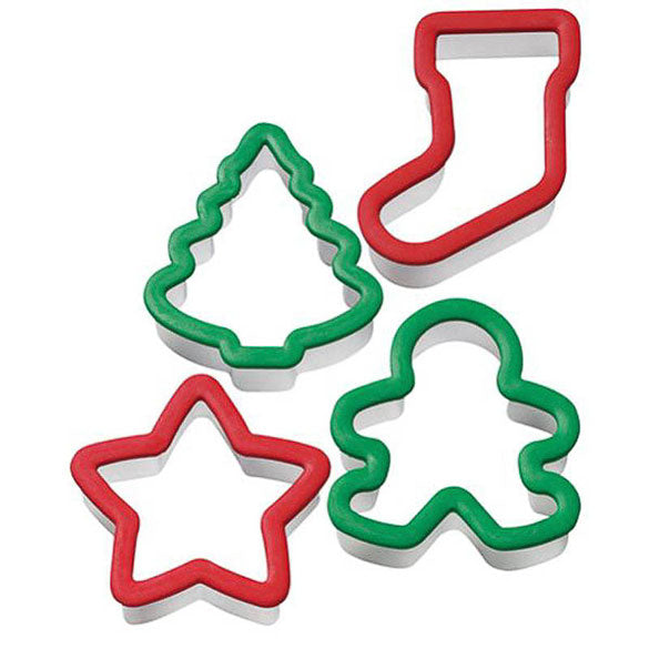 Cortadores de galletas figuras Navidad Wilton, Set 4 u.