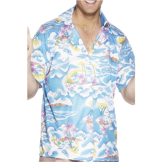 Camisa Hawaiana celeste