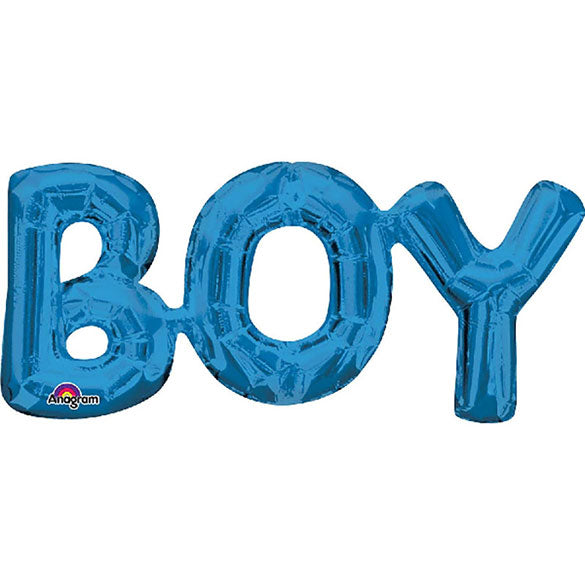 Globo texto Boy azul 50 X 22 cm
