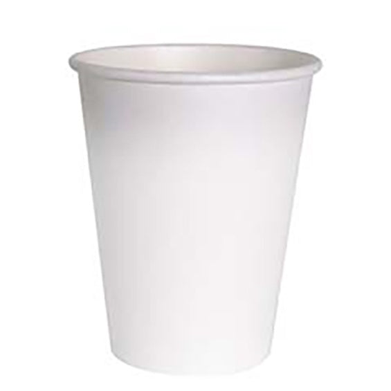 Vasos blancos degrade cartón encerado Compostables 255 ml, Pack 8 u.