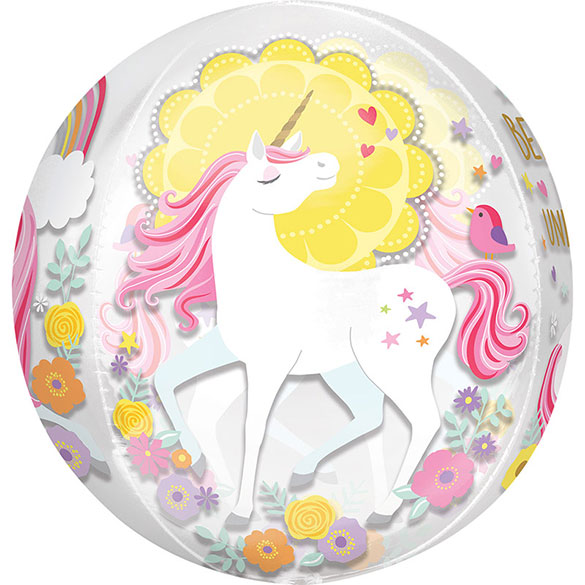 Globo Esfera Orbz Unicornio