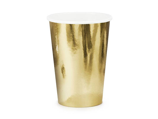 Vaso dorado - pack 6 uds.