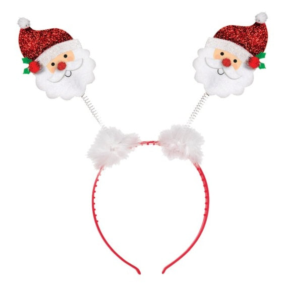 Diadema Caras Papa Noel Antenas